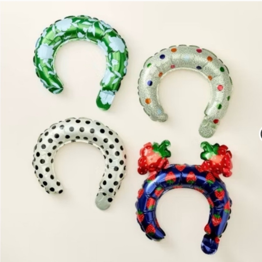 4 PC SET kate spade New York x Target inflatable headbands limited edition